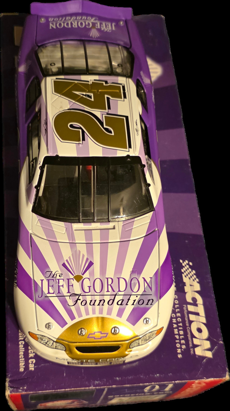 2001 Jeff Gordon #24 Jeff Gordon Foundation Monte Carlo 1/24 Action Nascar